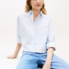 Cămașă scurtă din poplin cu ornamente Cămașă scurtă din poplin cu ornamente