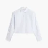 Cămașă scurtă din poplin cu ornamente Cămașă scurtă din poplin cu ornamente