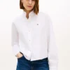 Cămașă scurtă Oxford cu volane Cămașă scurtă Oxford cu volane