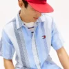 Cămașă Tommy Jeans cu dungi, croială lejeră Cămașă Tommy Jeans cu dungi, croială lejeră