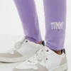 Colanți pentru fete cu logo Tommy în stil colegial