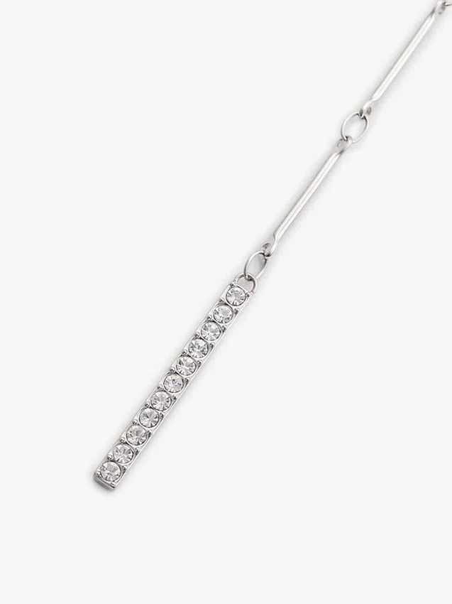 Colier Lariat cu accente de cristal Colier Lariat cu accente de cristal