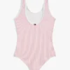 Costum de baie cu dungi din seersucker pentru copii Costum de baie cu dungi din seersucker pentru copii