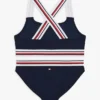 Costum de baie din două piese pentru copii, cu dungi caracteristice Costum de baie din două piese pentru copii, cu dungi caracteristice