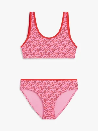 Costum de baie din două piese pentru copii cu monogramă Script