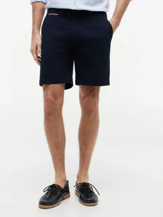 Croială regulată Pantaloni scurți Tommy cu talie confortabilă de 7″