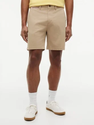 Croială regulată Pantaloni scurți Tommy cu talie confortabilă de 7″