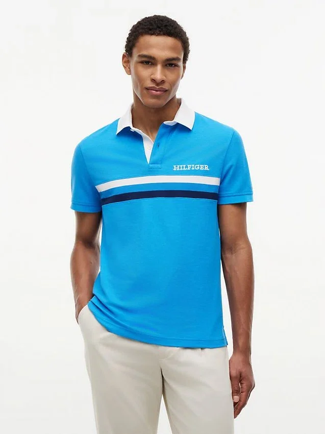 Croială regulată Polo cu logo Hilfiger Croială regulată Polo cu logo Hilfiger