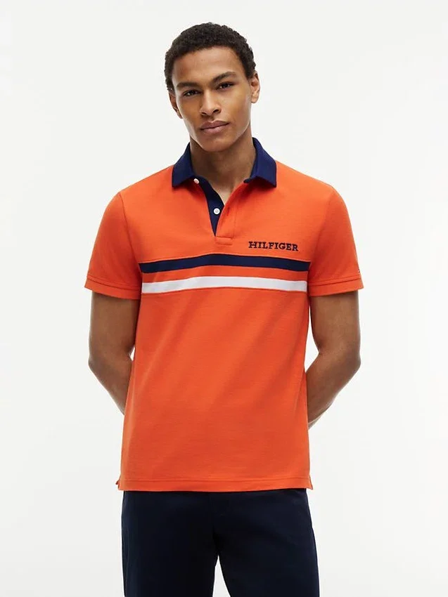 Croială regulată Polo cu logo Hilfiger Croială regulată Polo cu logo Hilfiger
