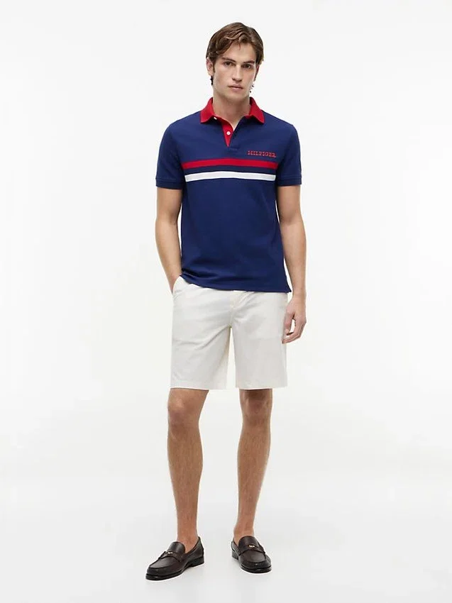 Croială regulată Polo cu logo Hilfiger Croială regulată Polo cu logo Hilfiger