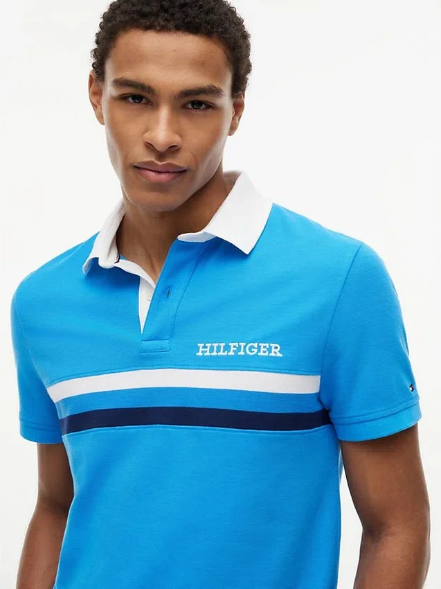 Croială regulată Polo cu logo Hilfiger Croială regulată Polo cu logo Hilfiger