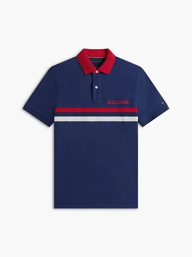 Croială regulată Polo cu logo Hilfiger Croială regulată Polo cu logo Hilfiger