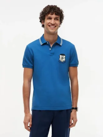 Croială regulată Polo din piqué cu monogramă