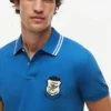 Croială regulată Polo din piqué cu monogramă Croială regulată Polo din piqué cu monogramă