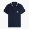 Croială regulată Polo din piqué cu monogramă Croială regulată Polo din piqué cu monogramă