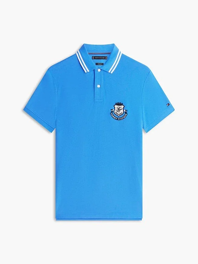 Croială regulată Polo din piqué cu monogramă Croială regulată Polo din piqué cu monogramă
