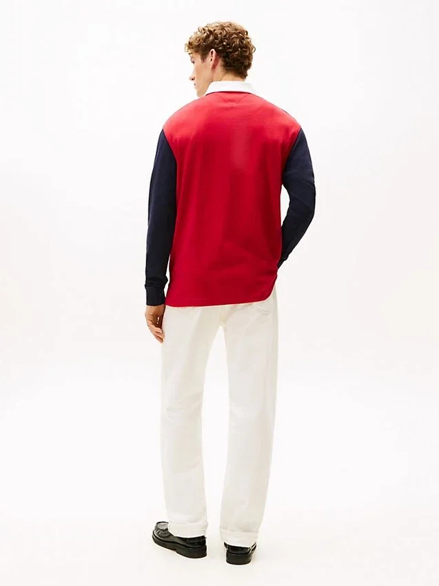 Croială relaxată Polo de rugby Hilfiger Crest Croială relaxată Polo de rugby Hilfiger Crest