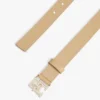 Curea din piele cu cataramă monogramă Curea din piele cu cataramă monogramă
