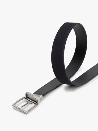 Curea din piele cu cataramă pătrată reversibilă