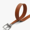 Curea din piele cu cataramă pătrată reversibilă Curea din piele cu cataramă pătrată reversibilă