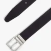 Curea din piele cu cataramă pătrată reversibilă Curea din piele cu cataramă pătrată reversibilă