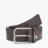 Curea din piele cu insignă emailată Tommy Jeans Curea din piele cu insignă emailată Tommy Jeans