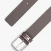 Curea din piele cu insignă emailată Tommy Jeans Curea din piele cu insignă emailată Tommy Jeans