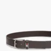 Curea din piele cu insignă emailată Tommy Jeans Curea din piele cu insignă emailată Tommy Jeans
