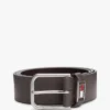Curea din piele cu insignă emailată Tommy Jeans Curea din piele cu insignă emailată Tommy Jeans