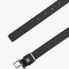 Curea din piele cu monogramă pe toată suprafața