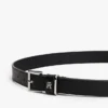 Curea din piele cu monogramă pe toată suprafața