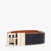Curea din piele reversibilă cu cataramă monogramă