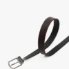 Curea din piele reversibilă cu cataramă rotundă Curea din piele reversibilă cu cataramă rotundă