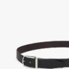Curea din piele reversibilă cu cataramă rotundă Curea din piele reversibilă cu cataramă rotundă