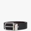 Curea din piele reversibilă cu cataramă rotundă Curea din piele reversibilă cu cataramă rotundă