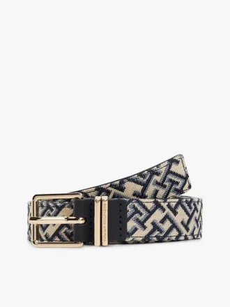 Curea Jacquard cu monogramă