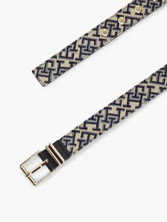Curea Jacquard cu monogramă