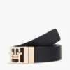 Curea reversibilă din piele cu cataramă monogramă