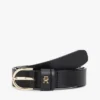 Curea subțire din piele cu monogramă Curea subțire din piele cu monogramă
