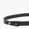 Curea subțire din piele cu monogramă Curea subțire din piele cu monogramă