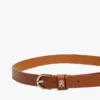 Curea subțire din piele cu monogramă Curea subțire din piele cu monogramă