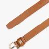 Curea subțire din piele cu monogramă Curea subțire din piele cu monogramă