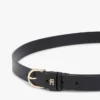 Curea subțire din piele cu monogramă Curea subțire din piele cu monogramă