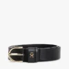 Curea subțire din piele cu monogramă Curea subțire din piele cu monogramă