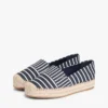 Espadrile cu platformă din pânză cu dungi Espadrile cu platformă din pânză cu dungi