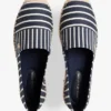 Espadrile cu platformă din pânză cu dungi Espadrile cu platformă din pânză cu dungi