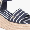 Espadrile cu platformă și toc în formă de pană cu dungi bretone Espadrile cu platformă și toc în formă de pană cu dungi bretone