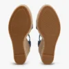 Espadrile cu talpă înaltă din denim cu logo