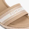 Espadrile cu talpă înaltă din denim cu logo Espadrile cu talpă înaltă din denim cu logo