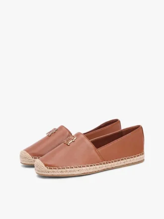 Espadrile din piele cu TH Monogram
